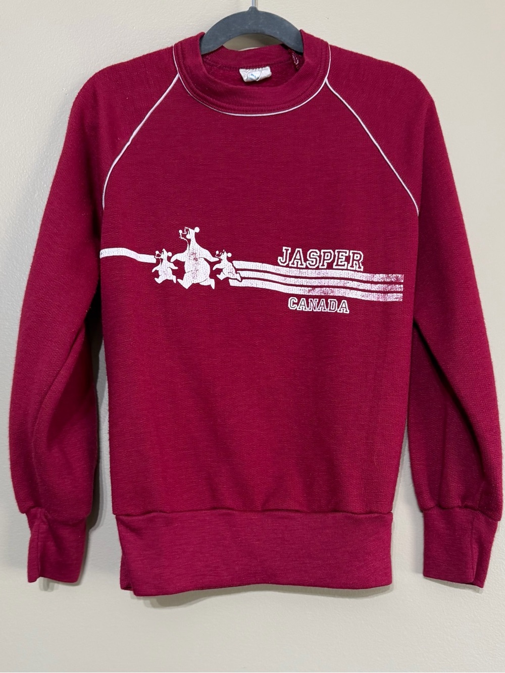 Vintage Youth Single Stitch Canadiana Jasper Canada Crewneck